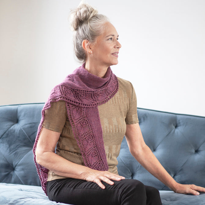 Alikae Shawl in Berroco Ultra Wool Fine - 403-2 - Downloadable PDF