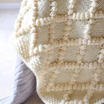 Bobble Knit Throw