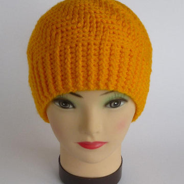 Crochet Unisex Spiral Cabled Beanie Hat