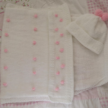 Ophelia Baby Car Seat Blanket & Hat