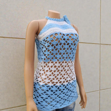 Crochet Halter Neck Summer top