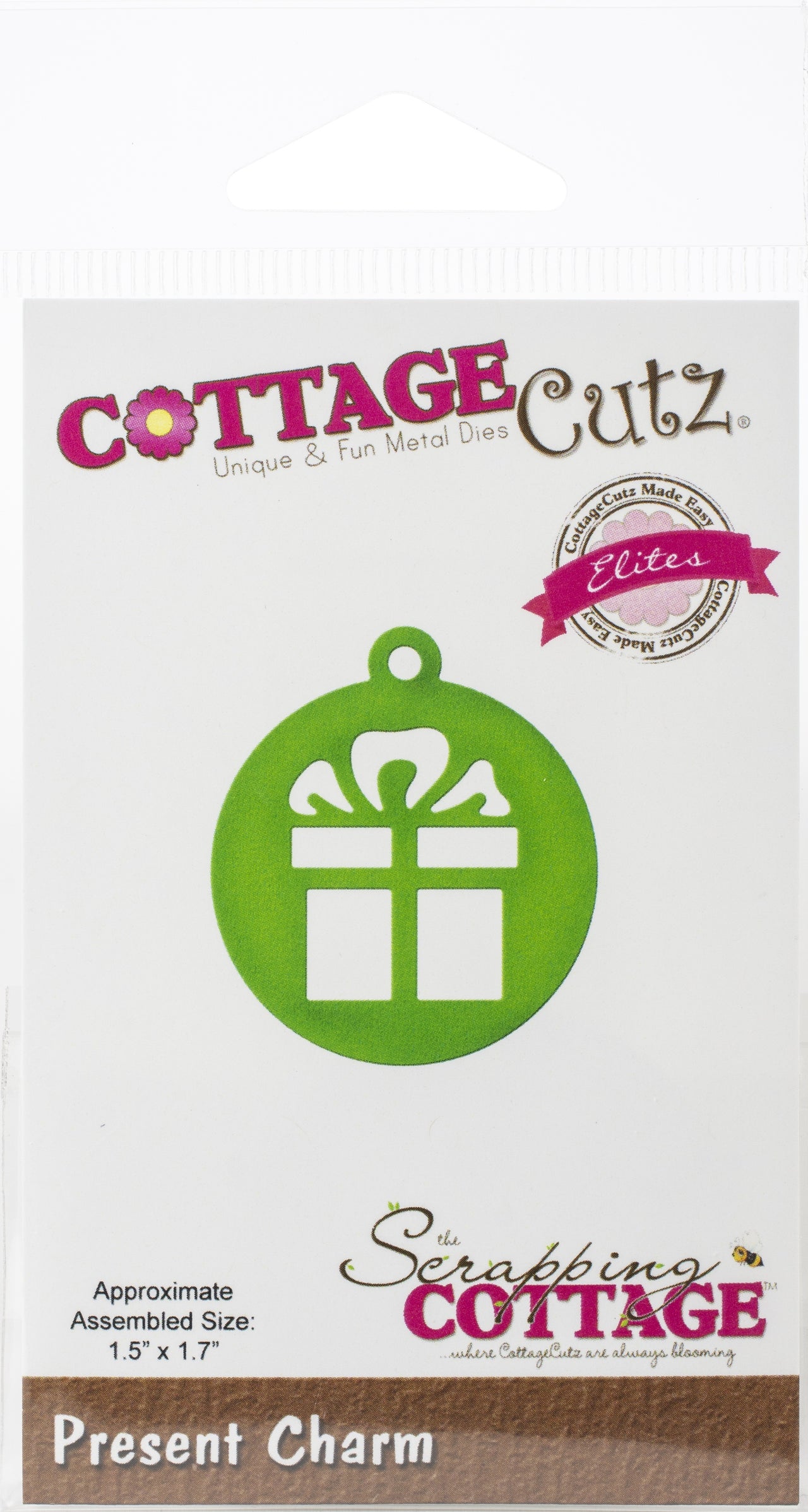 CottageCutz Elites Die - Present Charm, 1.5"X1.7"