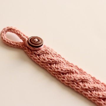 Cabled Pacifier Clip