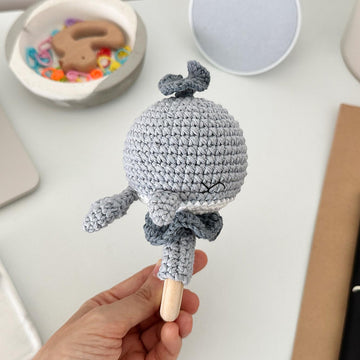 Whale Baby Lovey Blanket & Rattle Crochet Pattern PDF – Cute Stuffed Toy Tutorial