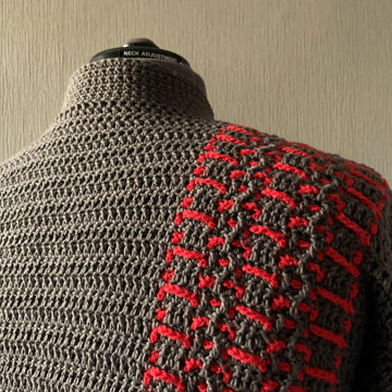 Offset Texture Cardigan