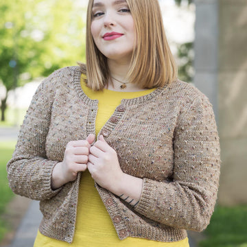 Dot knots cardi
