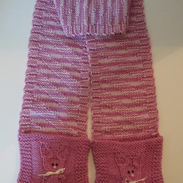 Bunny Pocket Scarf and Hat