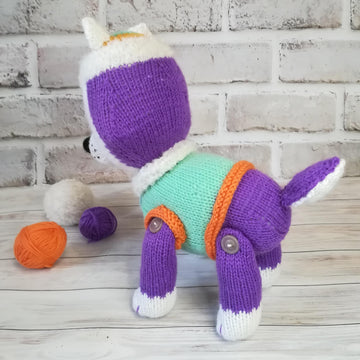 Knitted Everest from ‘’Paw Patrol’’