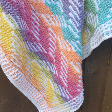 Mosaic Chevron Baby Blanket