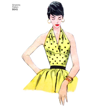 Simplicity 8645 Women's Vintage Tops - Sewing Pattern