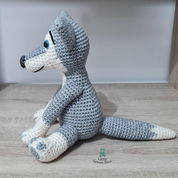 Wilbur the Wolf - UK Terminology - Amigurumi