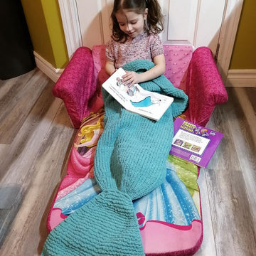 AQUA mermaid tail blanket
