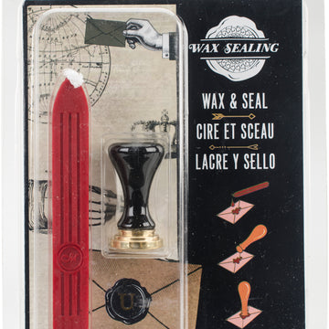 Manuscript Pen Manuscript Short Handle Design Sealing Set W/Red Wax - U