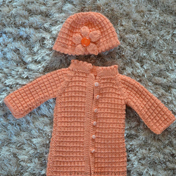 Peach Flower Doll Set