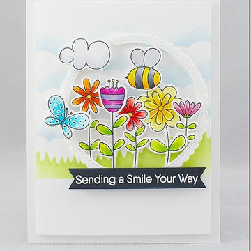 My Favorite Things Premium Stencil 6"X6" - Grassy Edges