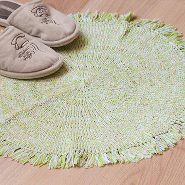 Knitting Pattern Round cotton rug