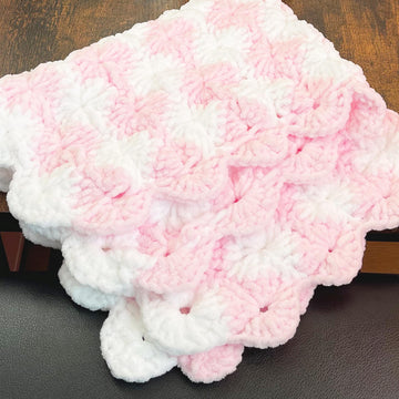 Baby car seat blanket Shell stitch Crochet crib blanket Baby pattern
