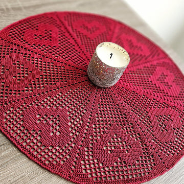 Heart Wheel Doily