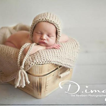 #63 Chunky bonnet and blanket set