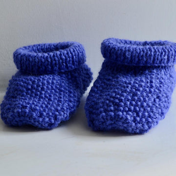 Moss Stitch Baby Boots