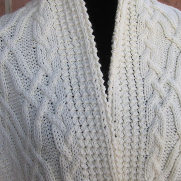 North Bay Cabled Shawl