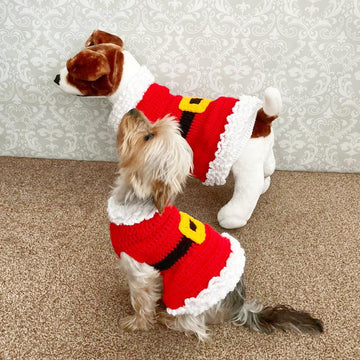 513 - Christmas Dog Dress Crochet Pattern -513