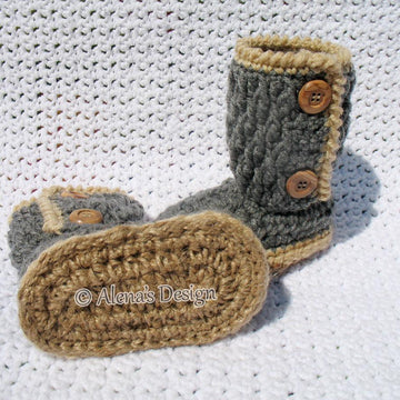 Buttoned Toddler Booties