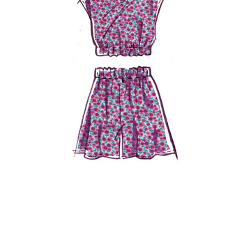 McCall's Girls' Tops, Skirts, Shorts and Pants M8295 - Paper Pattern, Size A (7-8-10-12-14-16)