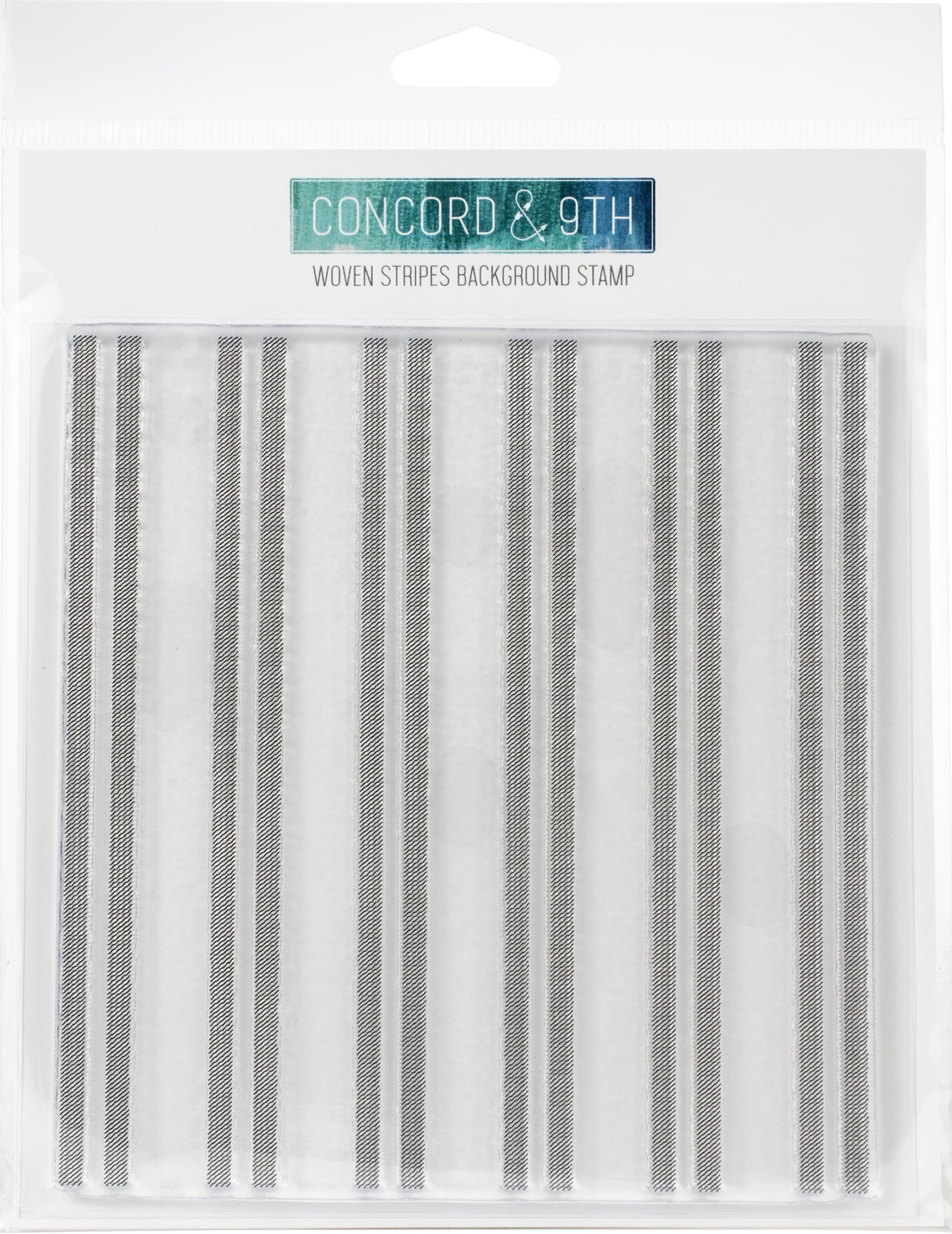 Concord & 9th Clear Stamps 6"X6" - Woven Stripes Background