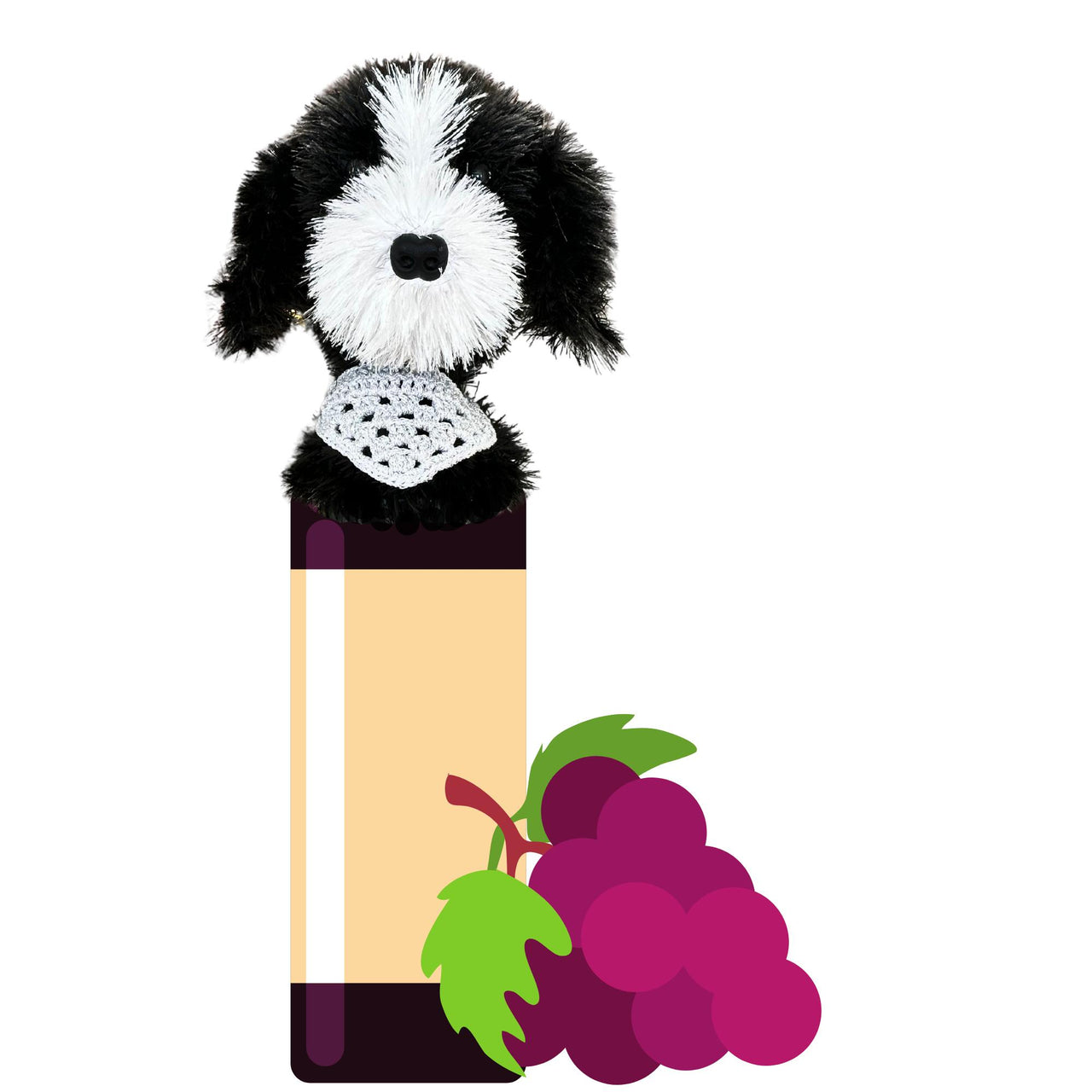 Bernedoodle Wine Topper