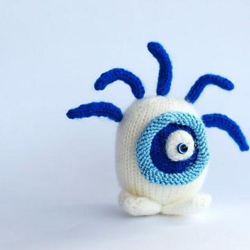 Blue eye sweet and funny monster