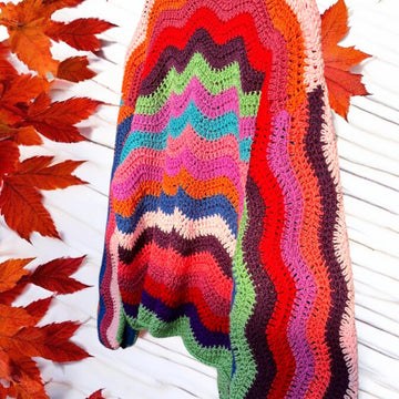 Wavy Oversized Crochet Jumper
