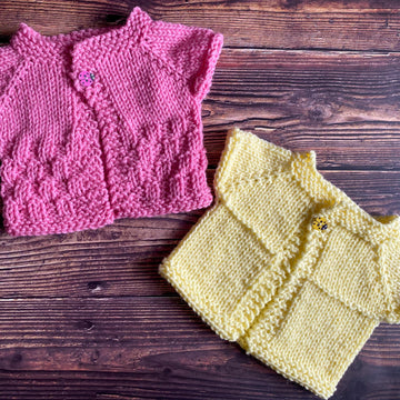 The Cocoon Top Down Chunky Baby Jacket Set
