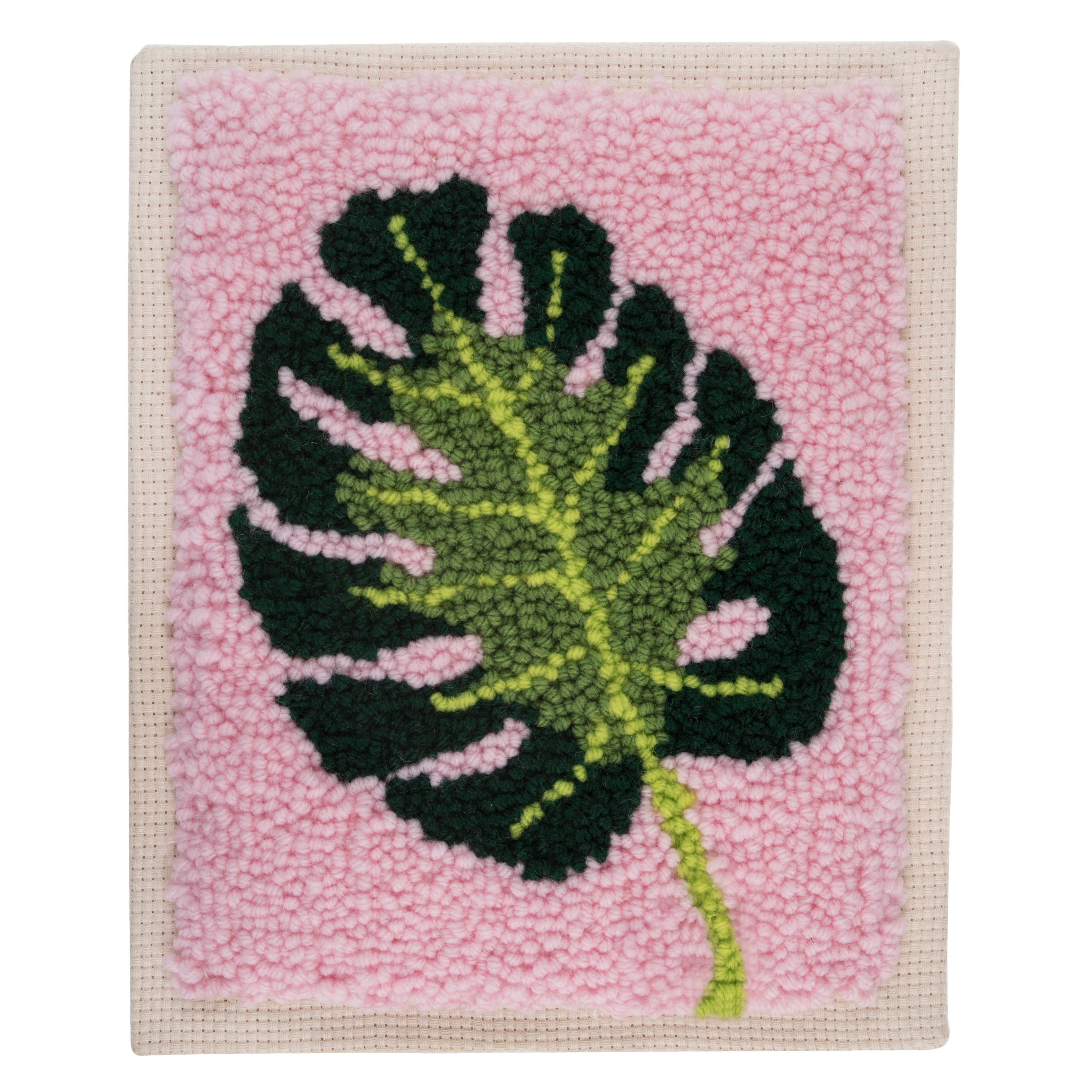 Trimits Punch Needle Kit: Cheese Plant - 20.32 x 25.4cm (8 x 10in)