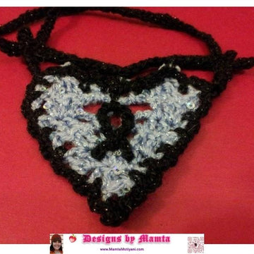Crochet Diamond Heart Necklace Pattern Unique Crochet Jewelry