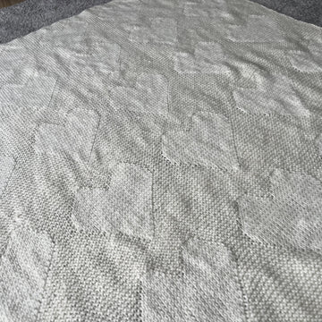 Large Hearts baby blanket