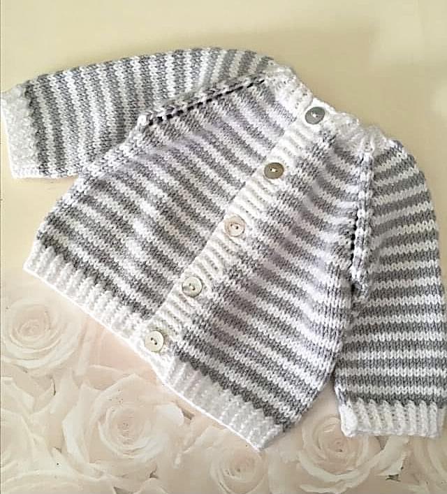 Striped Baby Party Cardi