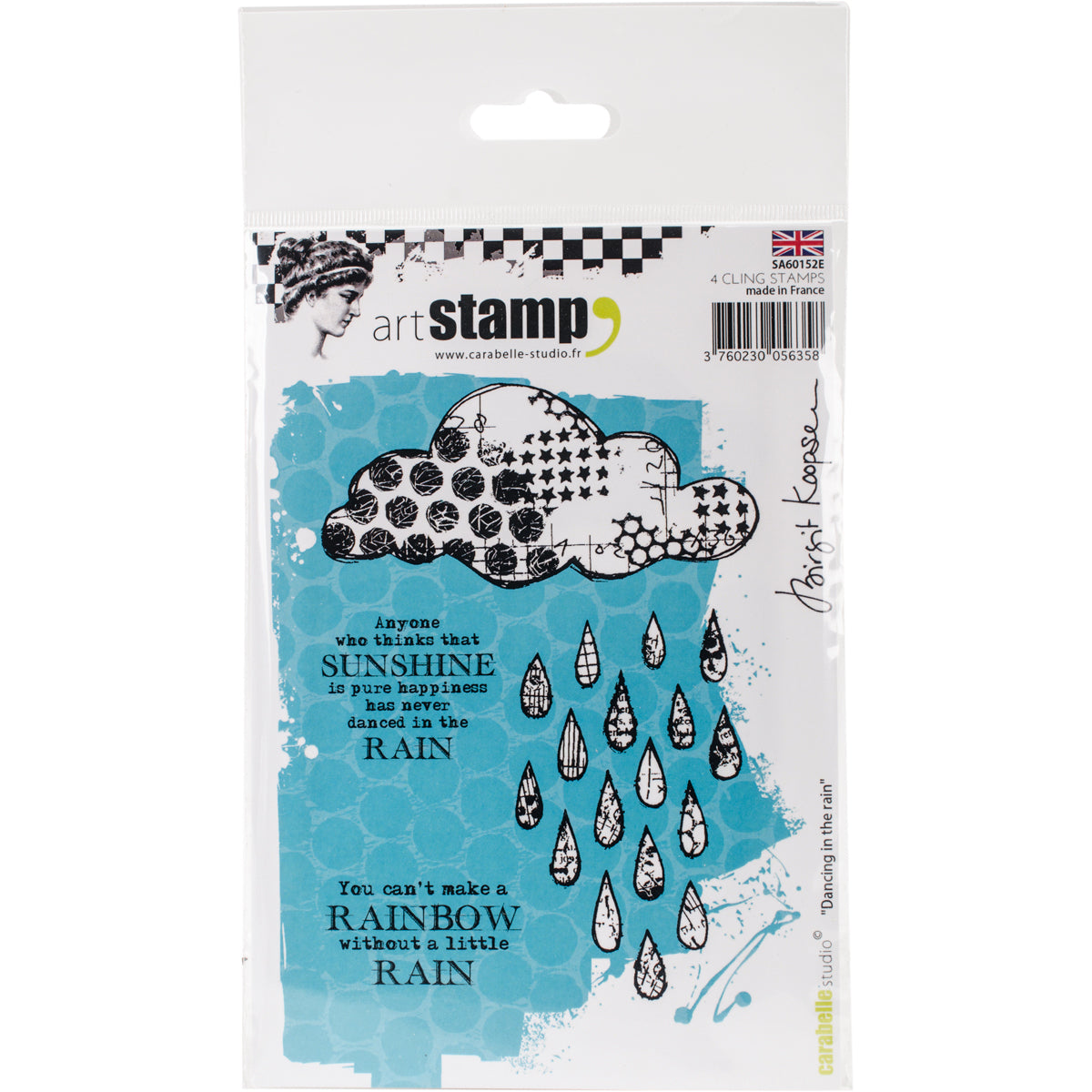 Carabelle Studio Cling Stamp A6 - Dancing In The Rain