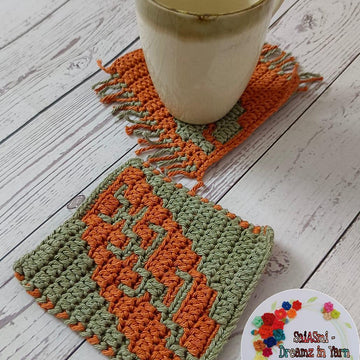 Fallen Leaf Mosaic Coasters