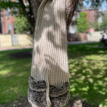 Furry Pocket Brioche Scarf
