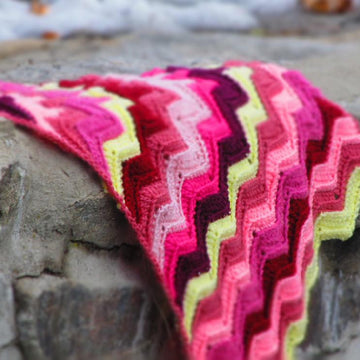 Scrap Ripple Afghan