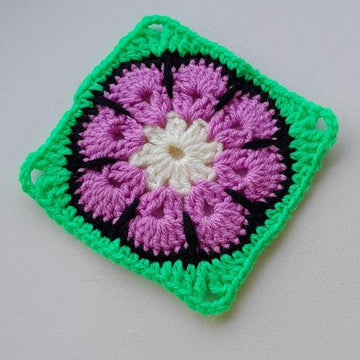 African Floral Granny Squares