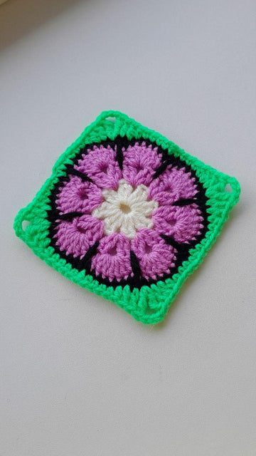 African Floral Granny Squares