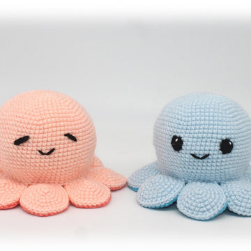 Crochet Reversible Octopus, Double-sided Octopus Pattern