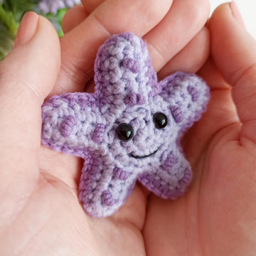 Starfish crochet pattern, amigurumi sea star