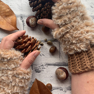 Faux Fur Wrist Warmers