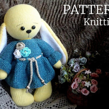 Pattern Knitted Bunny