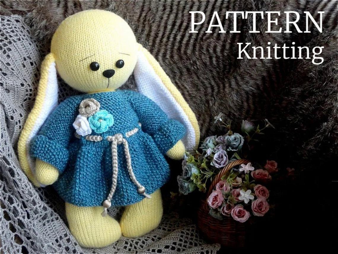 Pattern Knitted Bunny