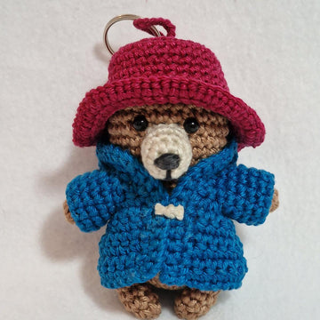 Paddington-Inspired Bear Keychain
