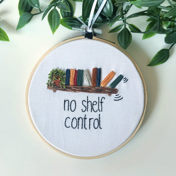 No Shelf Control Embroidery Pattern